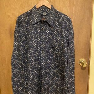 Dockers blue button down shirt xl pattern